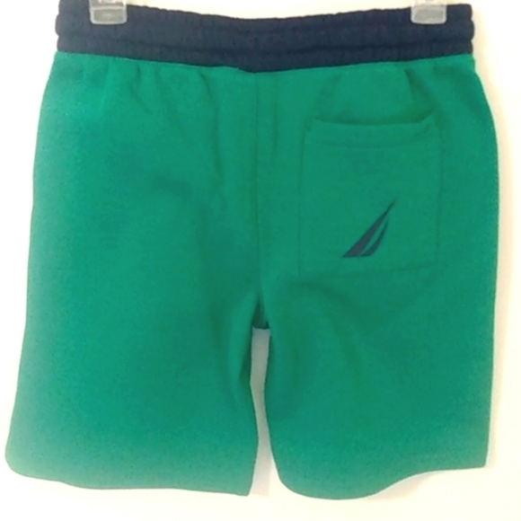 NAUTICA BOY'S GREEN BLUE ATHLETIC SHORTS BASKETBALL SHORTS SIZE MEDIUM 10/12 NWT - Picture 5 of 7